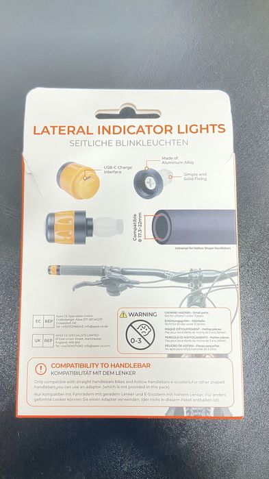 Piscas para trotinete/scooter/bicicleta