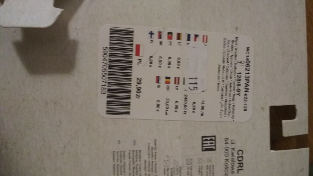 2xnowe bokserki coccodrillo r. 128/134