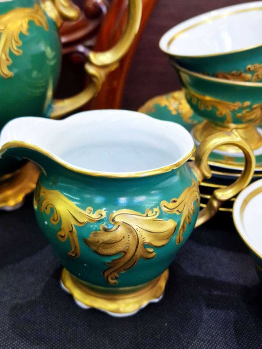 Serwis Wawel Złoty Liść Fryderyka szmaragdowy