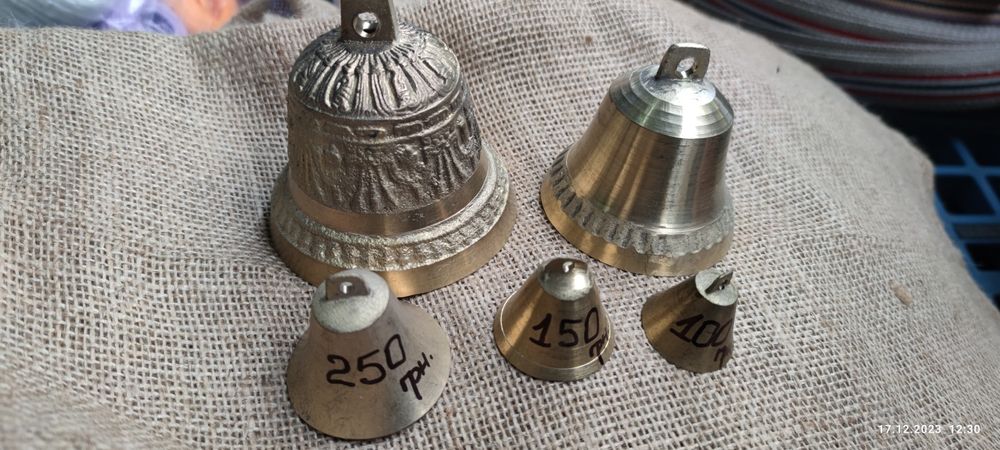 Дзвінки Колокольчики Бубенчики Шелести литі в асортименті в наявності