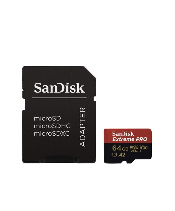 Cartão de memória MicroSD SanDisk Extreme Pro - 32/64/128/256GB (NOVO)