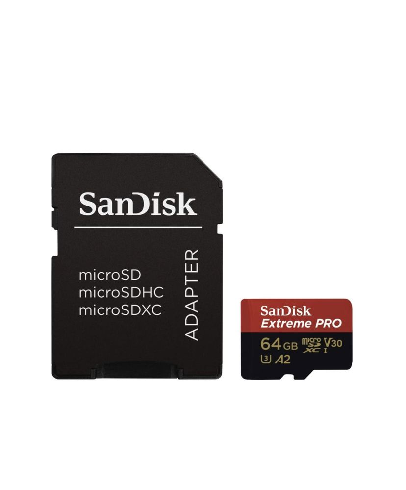 Cartão de memória MicroSD SanDisk Extreme Pro - 32/64/128/256GB (NOVO)