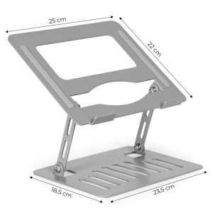 Podstawka do laptopa składana regulowana YL-902 Ergonomiczny srebrny