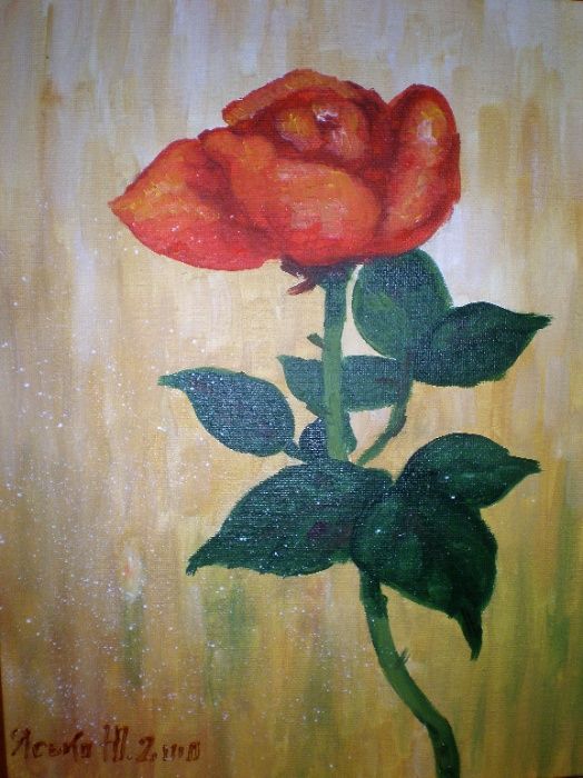 Картина "Роза", художник Ю.Ясько