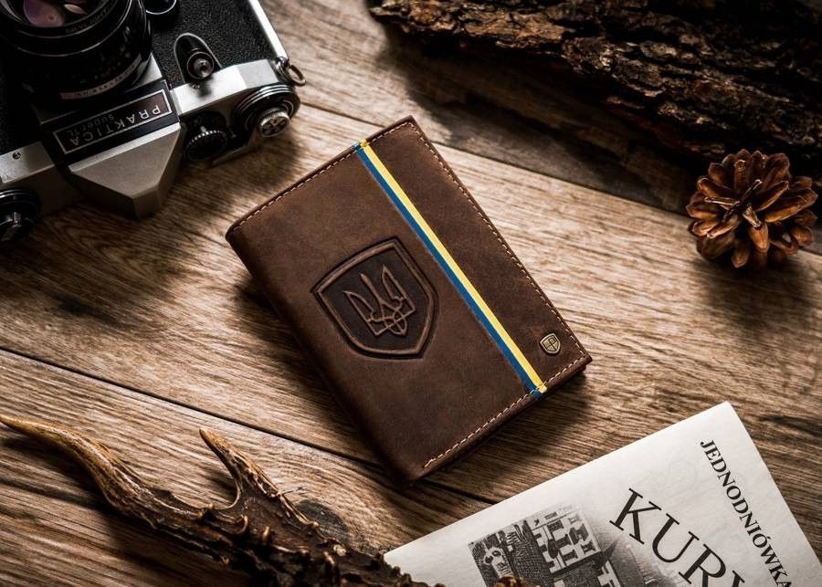 skórzany, duży portfel męski bez zapięcia - peterson