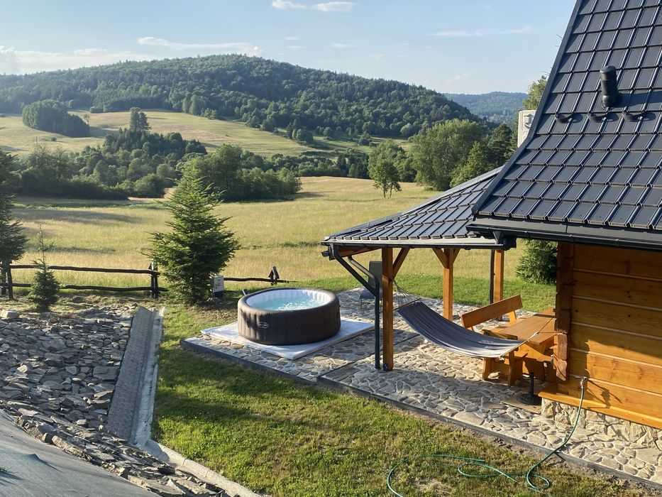 Domek z bali w sercu natury Krempna - cisza, góry i relax na odludziu.