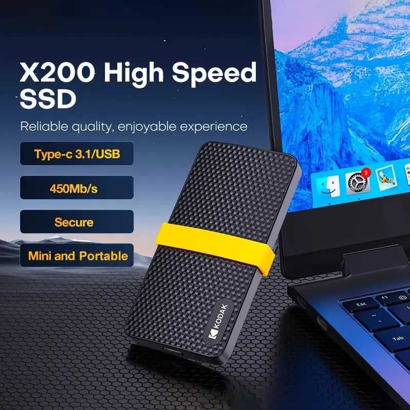 Dysk zewnętrzny SSD Kodak Portable X200 1TB USB-C 3.1