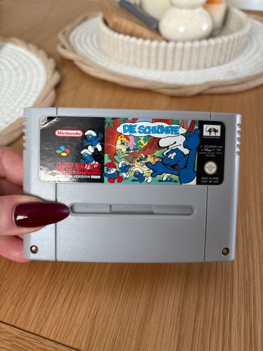 Gra Smerfy snes Nintendo