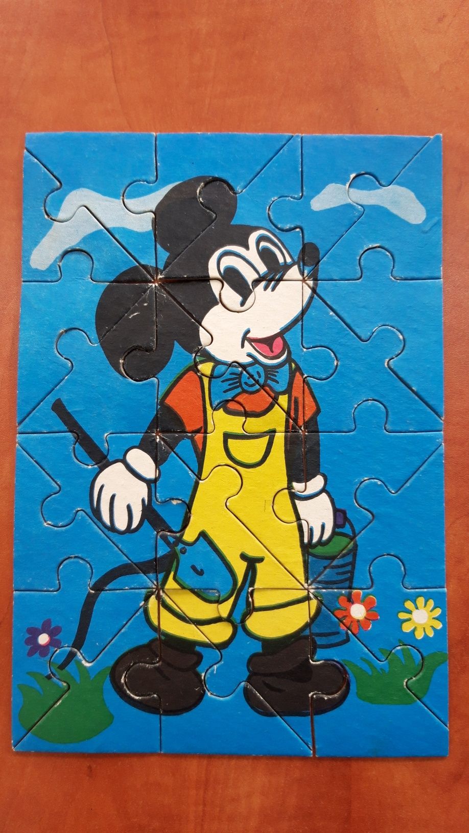 Układanka Myszka Miki  PRL puzzle