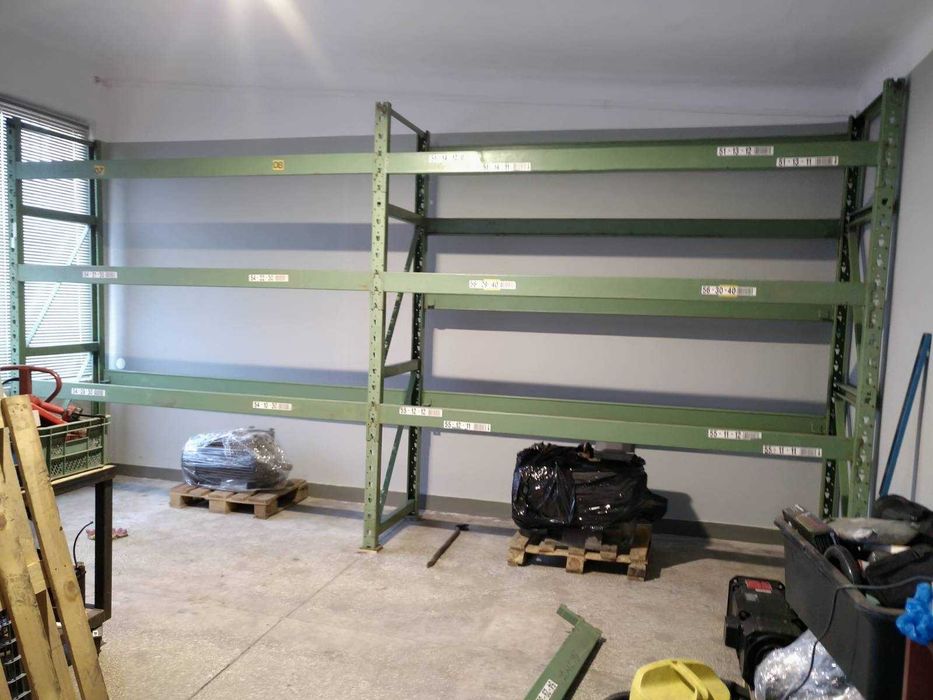 Niemiecki metalowy regał paletowy GEMAC wys 270cm, dł 280cm, gł 80cm