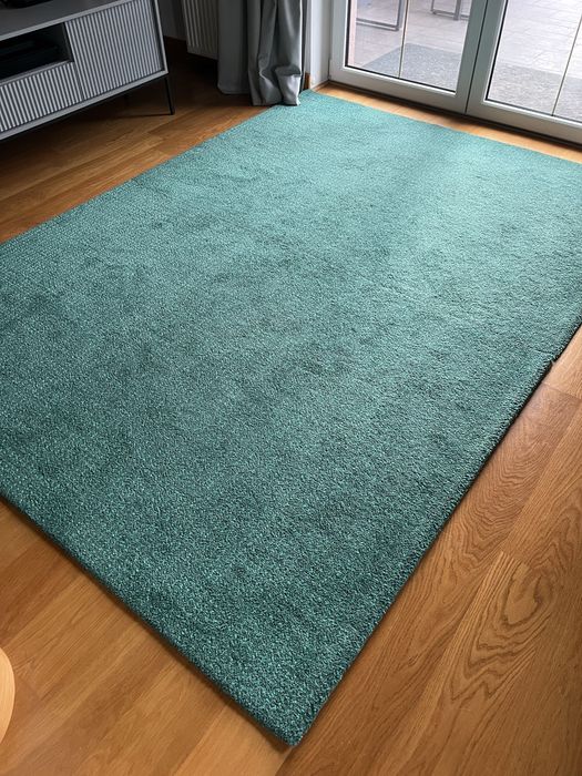 Dywan Ikea langsted ciemnozielony