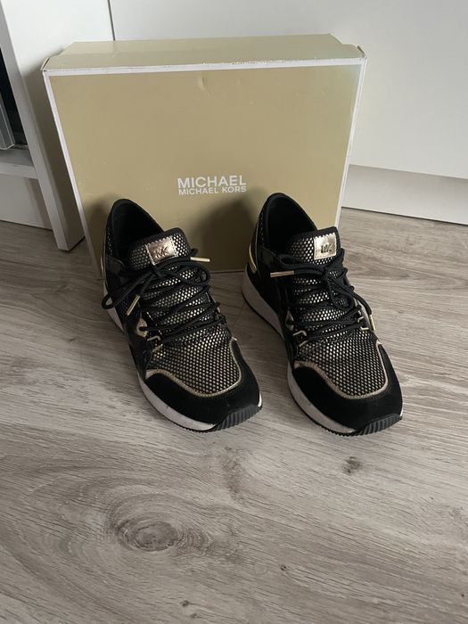 Buty Michael kors czarne złote