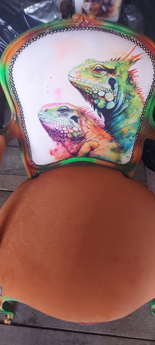 Fotel  ludwik  iguana