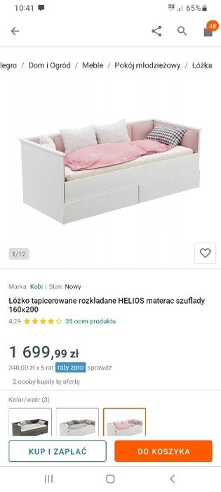 Łóżko rozkładane