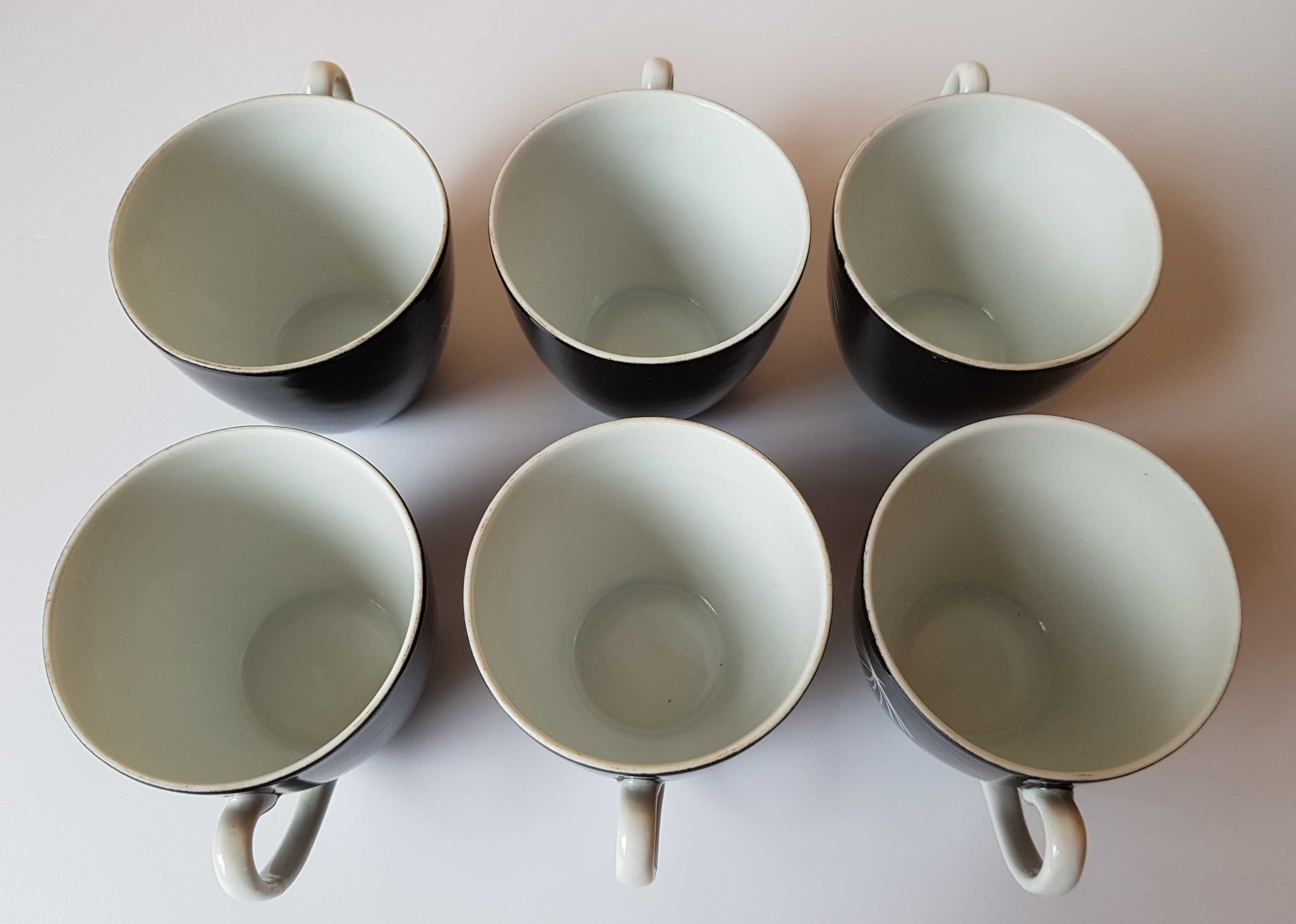 Kompletny serwis TOM na 6 osób, Wałbrzych, porcelana PRL.