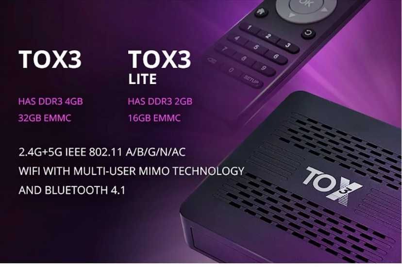 Android Smart Tv box TOX3  S905X4 2я ревизия TOX 3 4/32