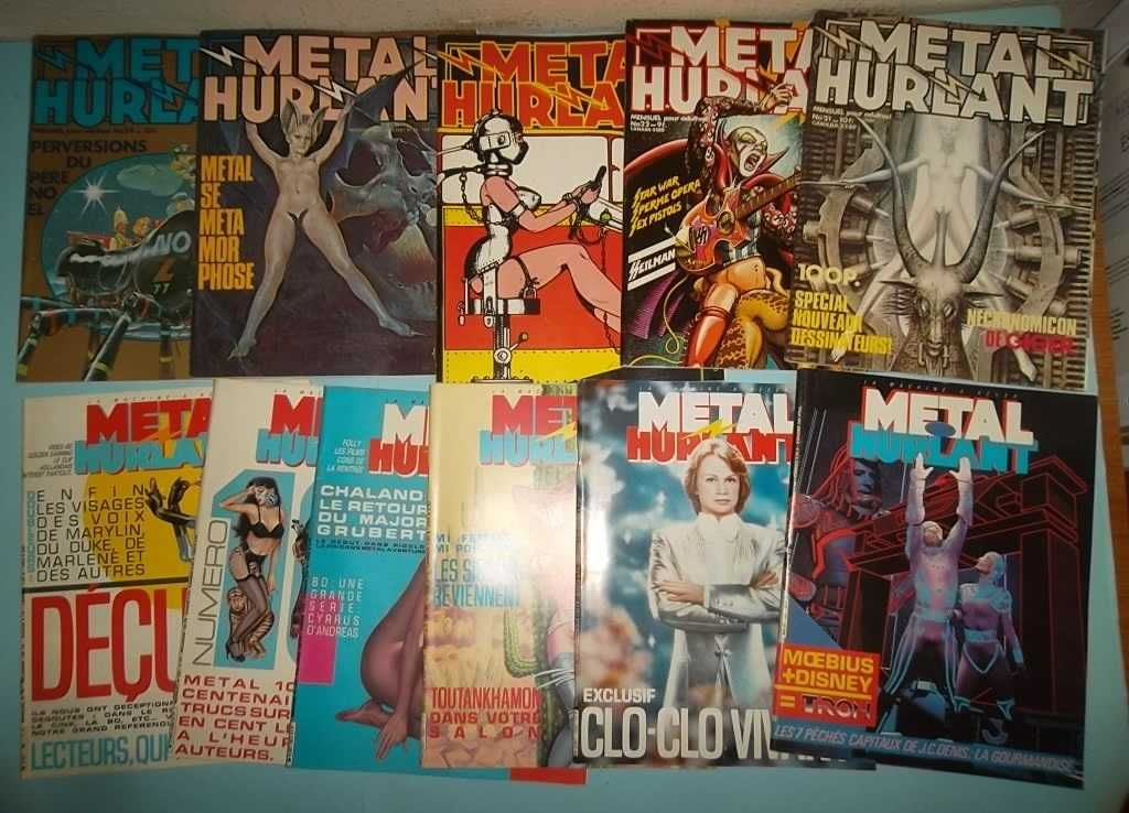 METAL HURLANT - Colecção de revistas desde 1977