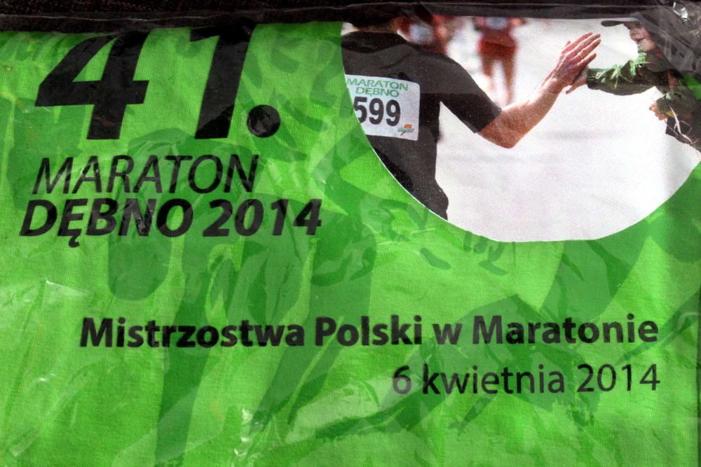 Koszulka 41. Maraton Dębno. Nowa - folia