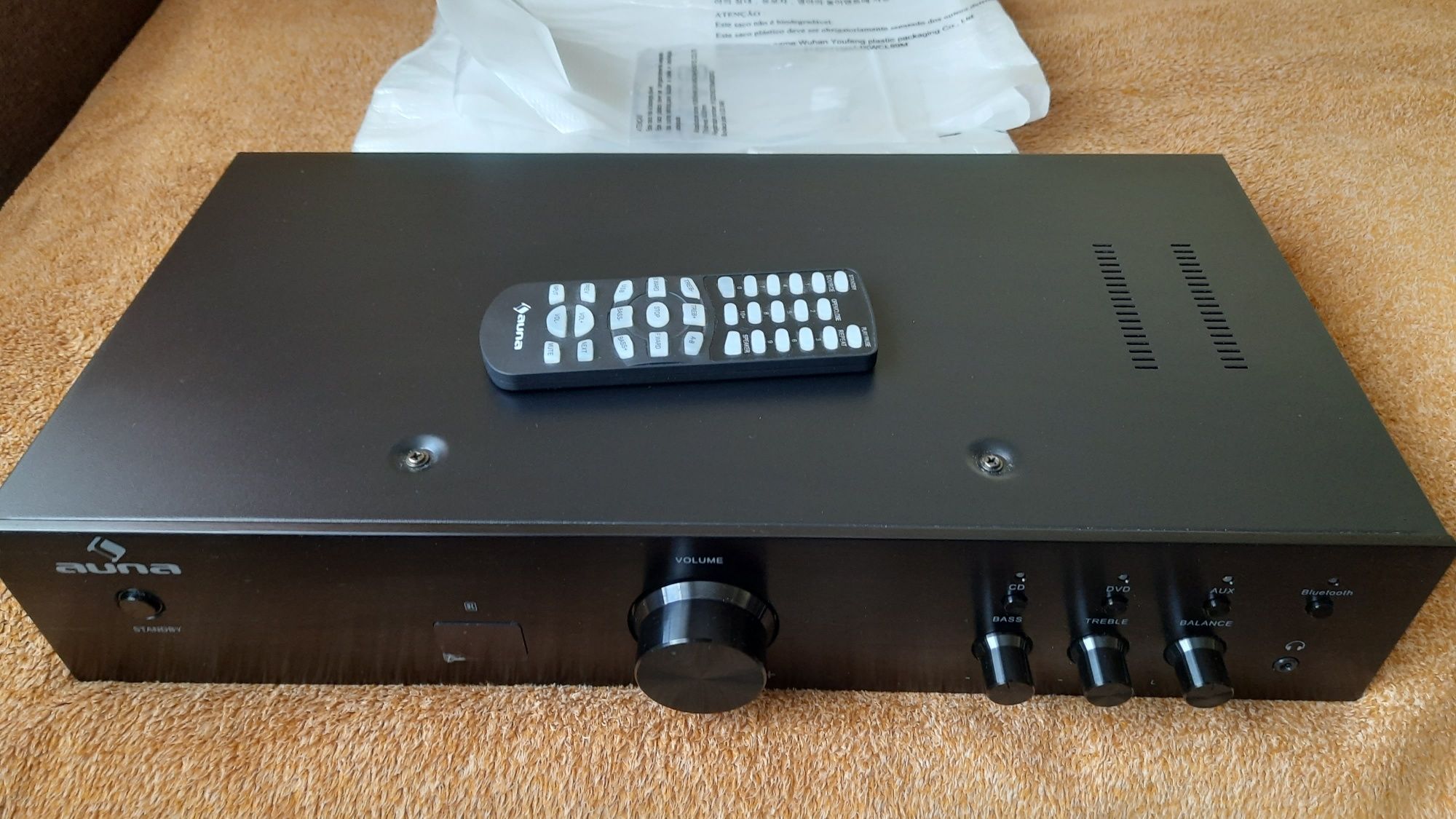 Wzmacniacz Hi-Fi Auna AV2-CD508BT stereo, 600W AUX Bluetooth pilot