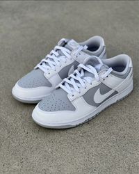 Кросівки Nike Dunk Low Retro White Grey Найк Данки Ретро сірі білі