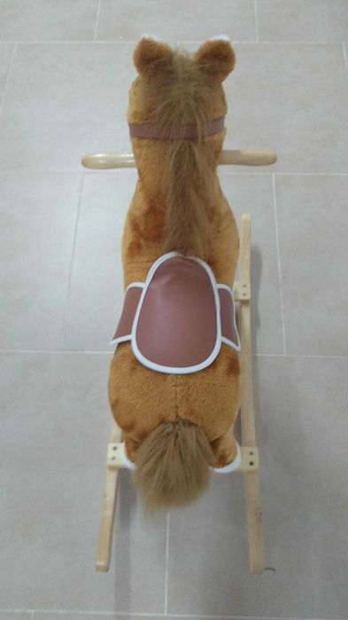 Cavalo de balanço madeira baloiço criança