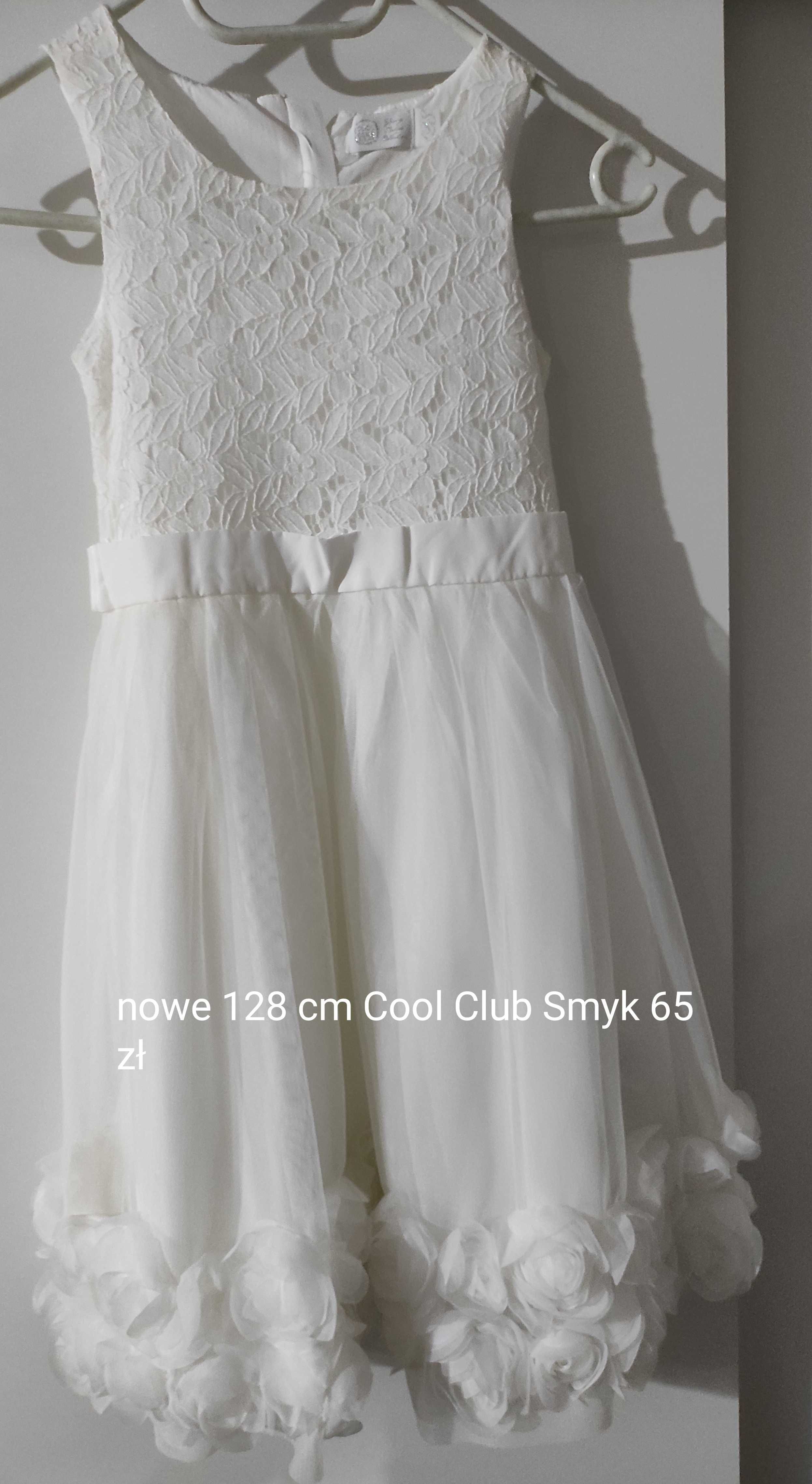 Stroje aniołów białe sukienki mix 104-140