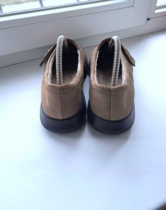 Балетки Hotter з натуральної замші утеплені хутром розмір 41 - 42