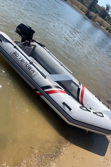 Barco 290 air Deck com motor 6hp