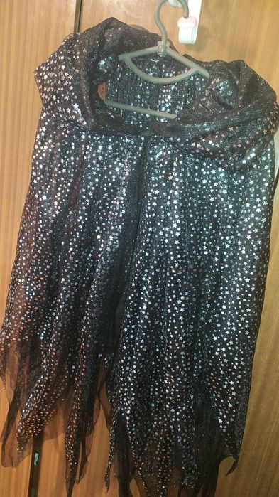 Накидка з капюшоном, карнавальний плащ із зірками