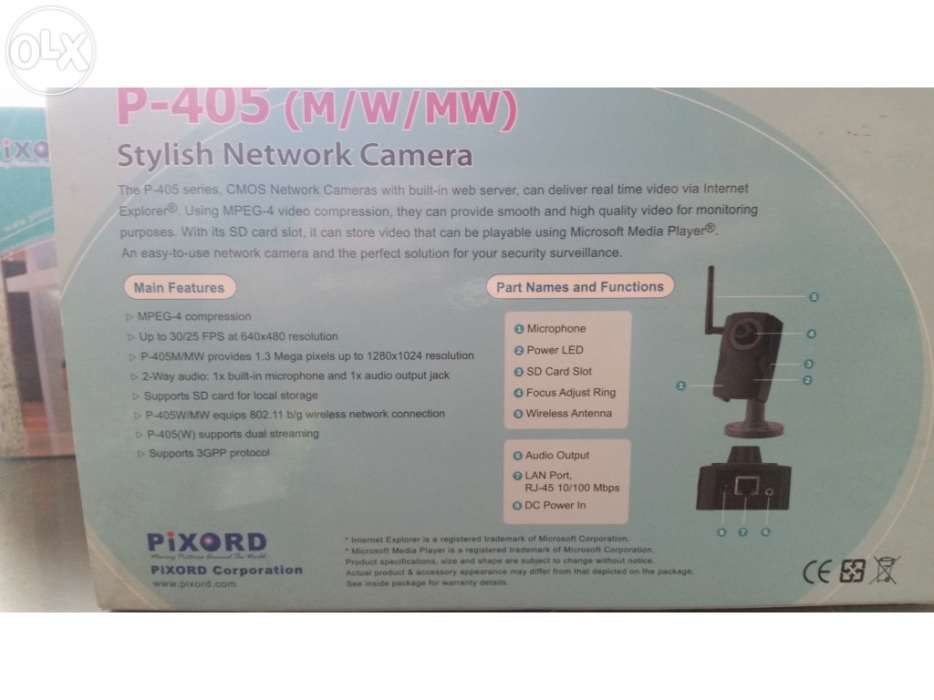 4 Câmaras de vigilância ip pixord p405