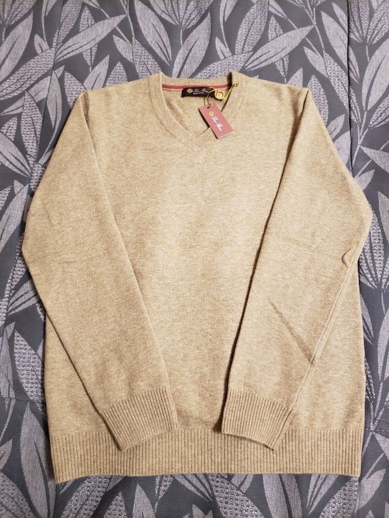 Мужской свитер из шёлка и кашемира Лоро Пиани размер S