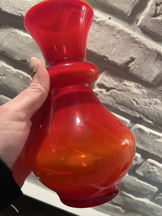 Wazon szpulka Horbowy huta szkła sudety