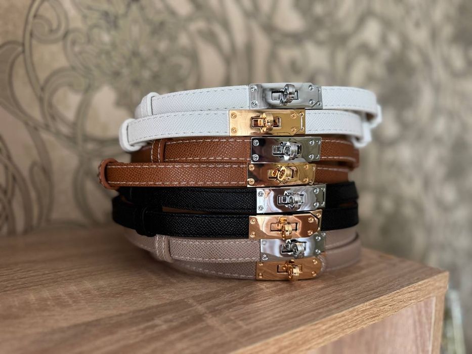 Ремінець з стильною пряжкою замочком ЦІНА З ОЛХ ДОСТАВКОЮ!