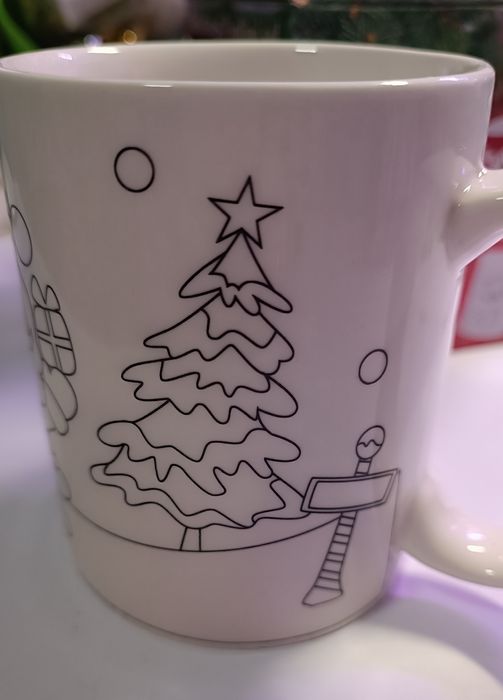 Різдвяний набір. Новорічна. Кружка - розмальовка , чашка - розмальовка
