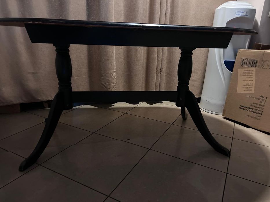 Stol drewniany z litego drewna 152x97 rozsuwany