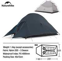 Новий намет Naturehike Cloud Up 2 Navy 20D (3 season) + mat