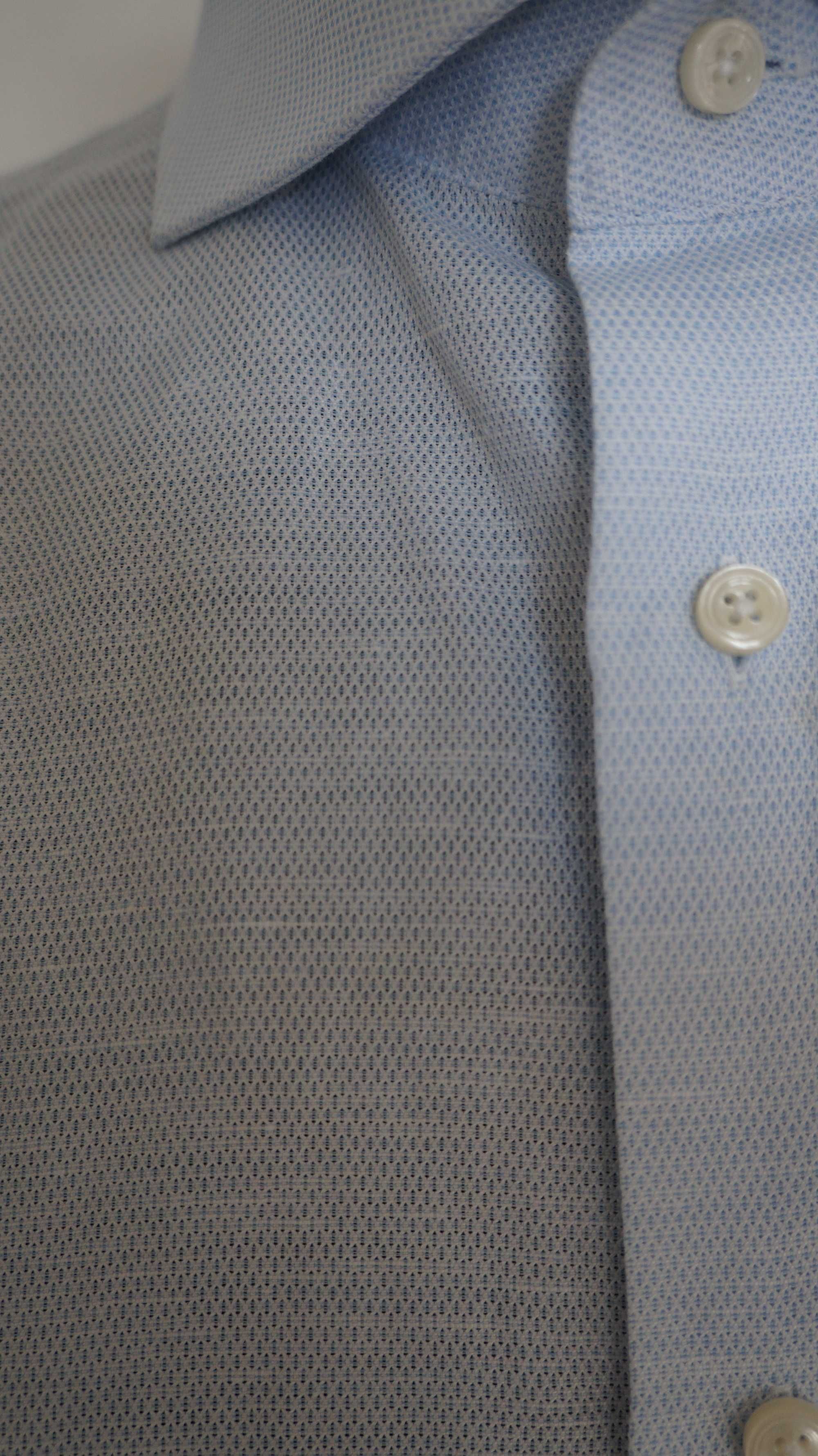 Koszula Nowa Suitsupply Roz. 42/16,5 Kol. Błękitny Extra Slim Fit