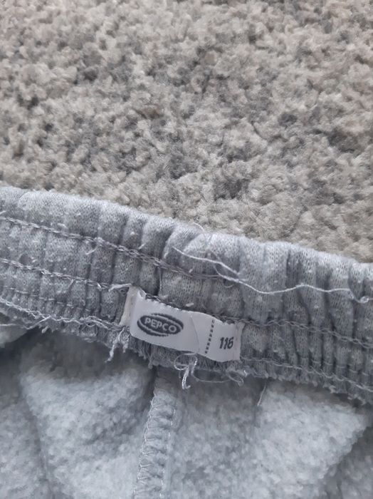 Pepco spodnie dziecięce szare dres dresy dresowe rozmiar 116