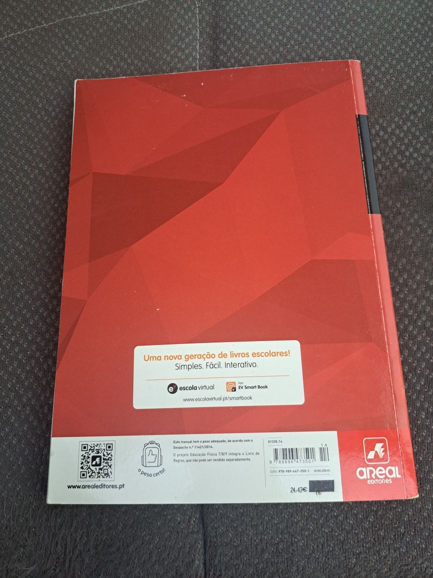 Livro manual de Educação Física da Areal 3 ciclo
