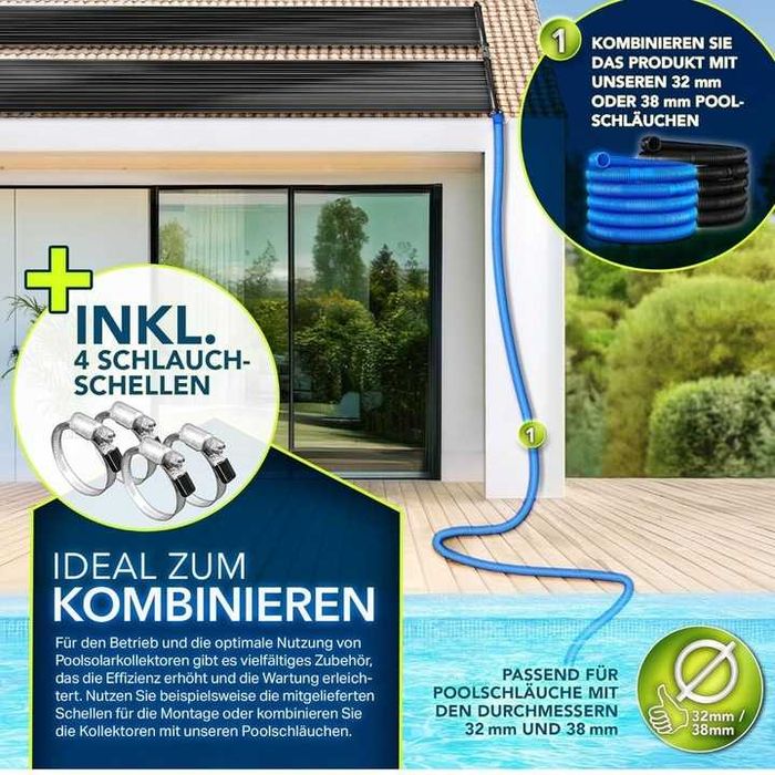 Zestaw kolektorów słonecznych do basenu tillex 120x500