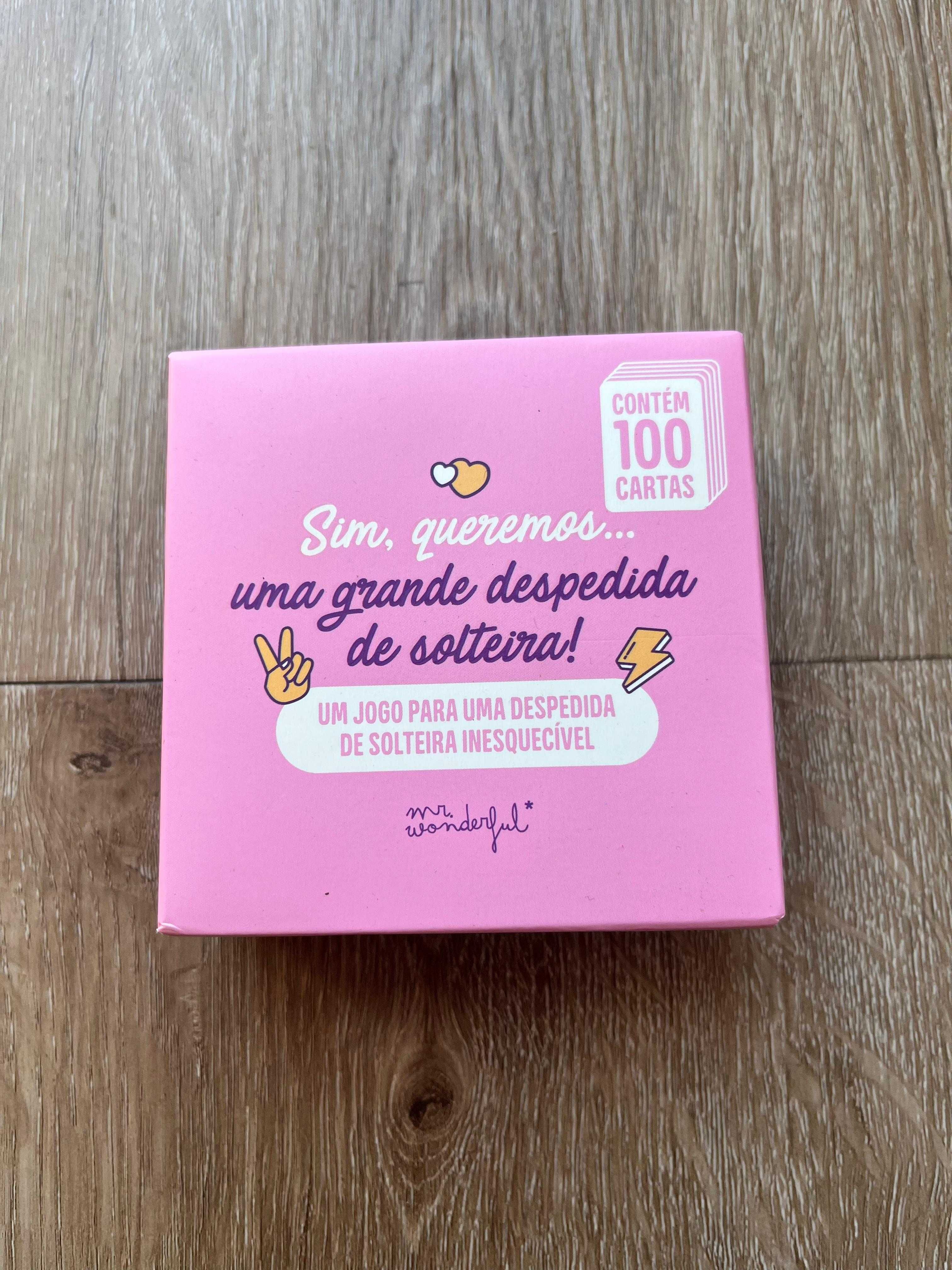 Jogo de cartas Mr Wonderful despedida de solteira