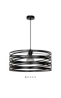 Lampa wisząca GoodHome Gabon 1-punktowa czarny mat 3 sztuki