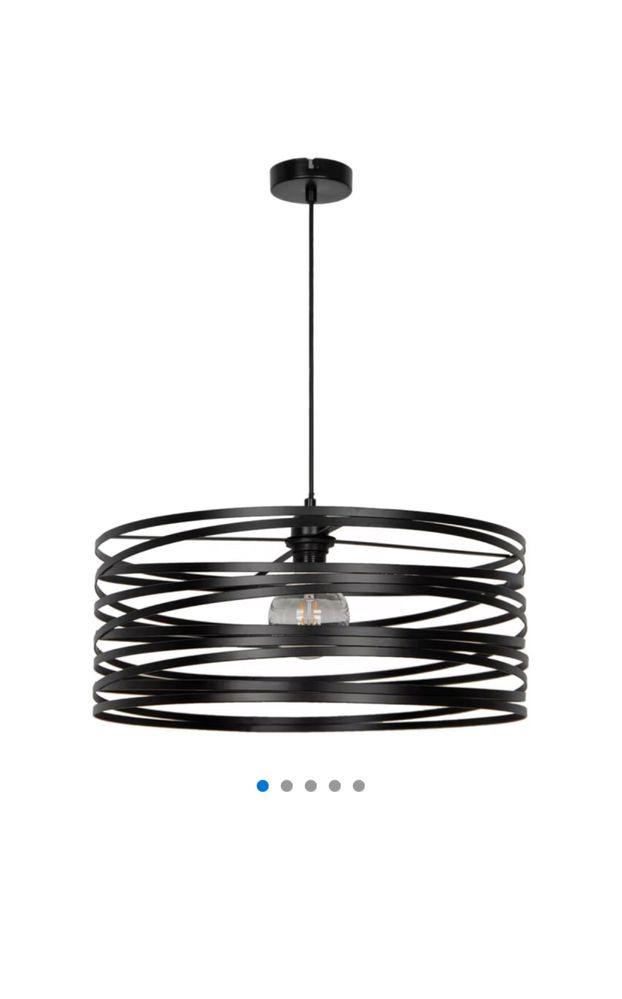 Lampa wisząca GoodHome Gabon 1-punktowa czarny mat 3 sztuki