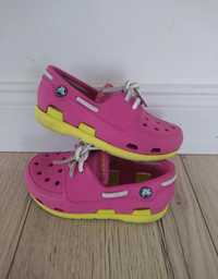 Crocs Gumowe buty mokasyny dla dziewczynki C8 25