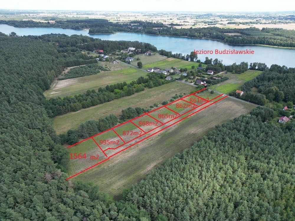 Działki Anastazewo Powidz jezioro Budzisławskie