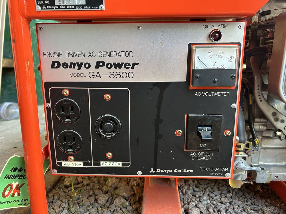 Гениратор denyo power GA 3600