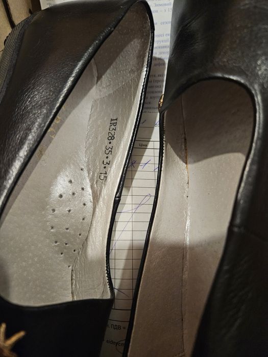 Туфлі шкіряні, дитячі, чорні, 35 розмір, Irbis