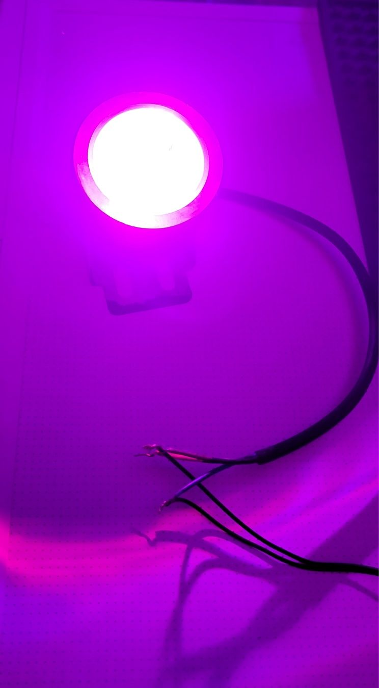 Светодиодный RGB линзовый прожектор 10w с пультом