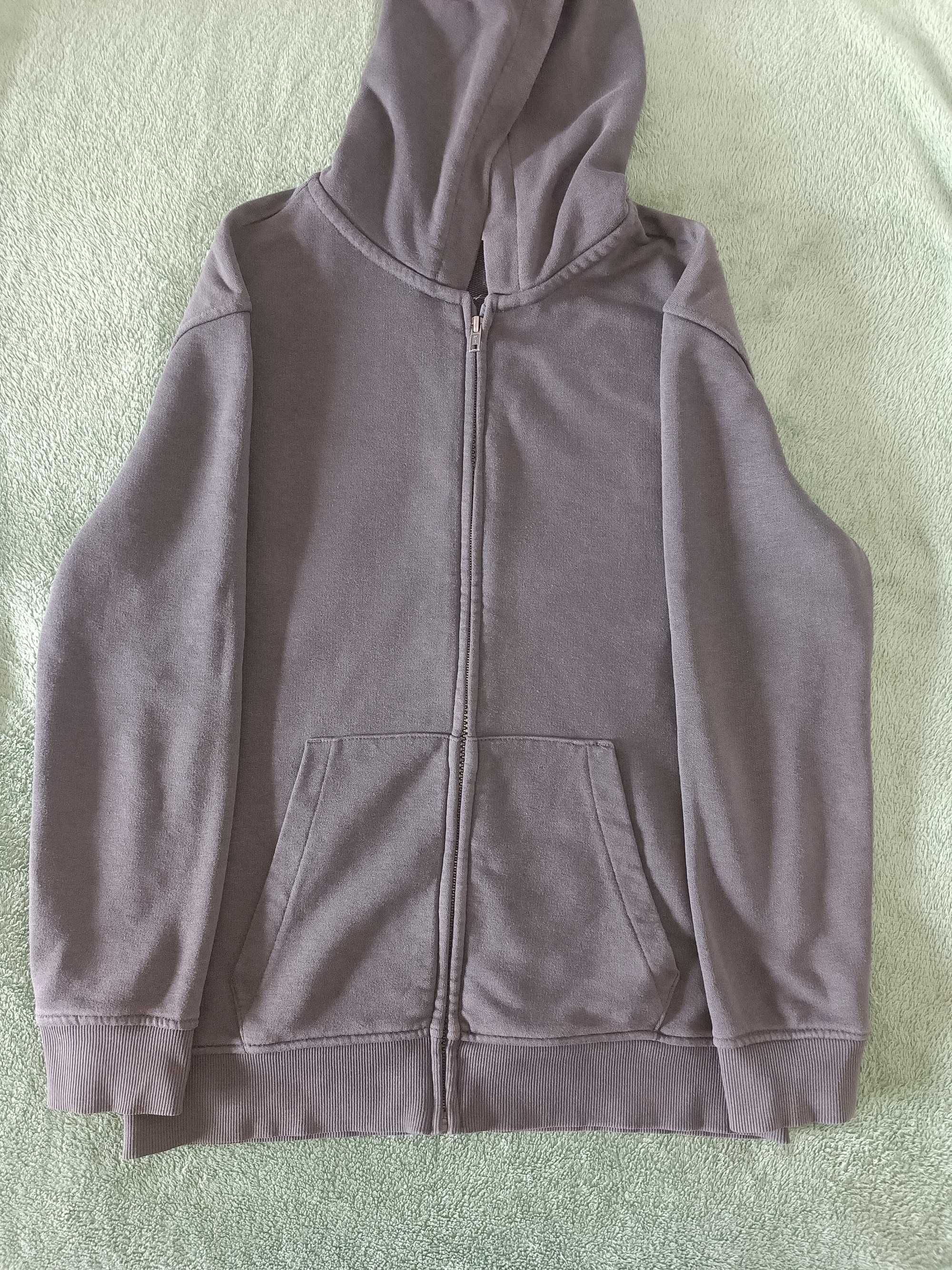Sweat com capuz e fecho frontal C&A de rapaz, tamanho 158cm - 13 anos