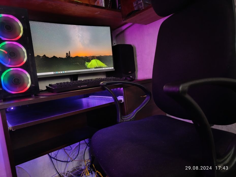 Пк. Стаціонарний комп'ютера. Ігровий. Повний комплект. Монітор.